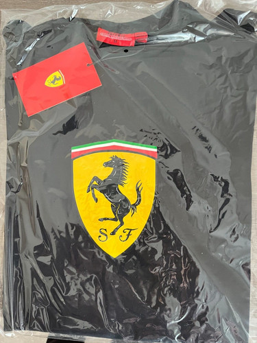Ferrari black shirt - black, t-shirt
