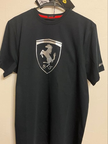 New ferrari logo black shirt - logo, t-shirt